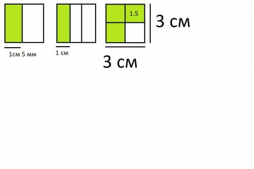 Начерти три квадраты! В первом квадрате окрашенных сторону, второй одну треть, третий-четверть. Напи
