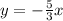 y = -\frac{5}{3} x