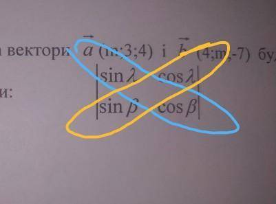 До ть з вищой математикой, завдання вроде ізі, але не пойму |Sin (альфа) cos(альфа)||Sin(бета) cos(б