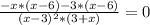 \frac{-x*(x-6)-3*(x-6)}{(x-3)^{2} *(3+x)} =0