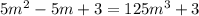 5m^2-5m+3=125m^3+3