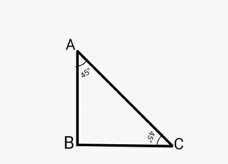 в прямоугольном треугольнике с острым углом 45градусов гипотинуза равна 3корняиз2 см. найдите катеты