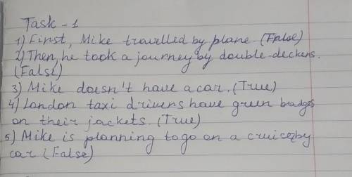 Task 1. Read the text. How many means of transport do you remember? Complete the sentencesMike loves