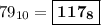 79_{10} = \boxed{\bf{117_{8}}}