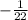 -\frac{1}{22}