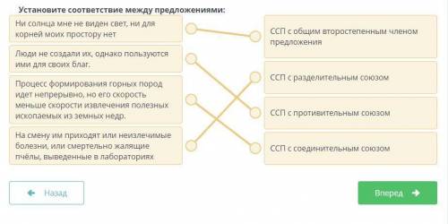 Установите соответствие между предложениями: Ни солнца мне не виден свет, ни длякорней моих простору