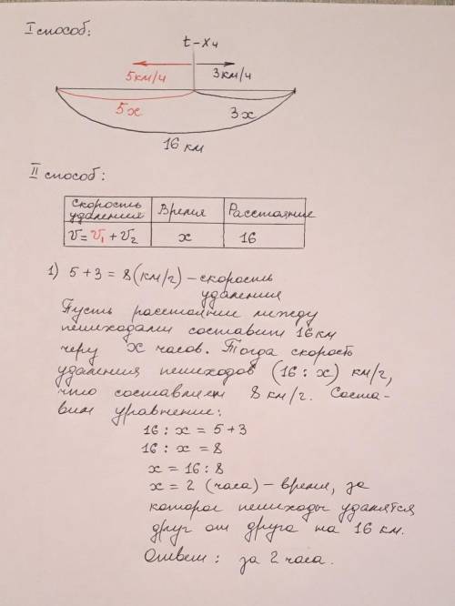3 Реши задачу с уравненияиз одного посёлка вышли одновременно в противополонных направлениях два пеш