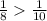 \frac{1}{8} \frac{1}{10}