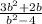 \frac{3b^{2}+2b }{b^{2}-4 }