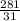 \frac{281}{31}