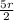 \frac{5r}{2}