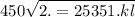 450 \sqrt{2. = 25351.kl}