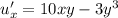 u'_x=10xy-3y^3