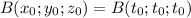 B(x_0;y_0;z_0)=B(t_0;t_0;t_0)