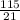 \frac{115}{21}