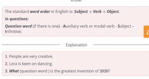 Creative people Put the words in the correct order.creative.Peopleveryaredancing.2020?theisWhat￼