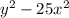 y^{2} - 25x^{2}