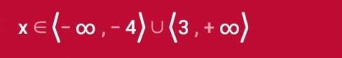 Розв’яжіть нерівність x+4/x-3 > 0