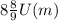 8\frac{8}{9} U(m)