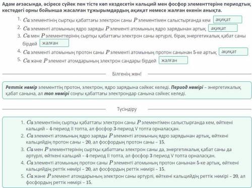 Характеристика элемента по положению в периодической системе Определите, являются ли утверждения, сд