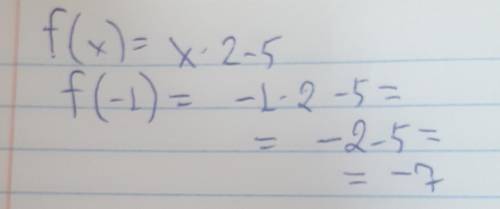 F(x) =x*2-5. Знайдіть f(-1)1.-62.-43. - 34. 4 плс​