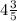 4 \frac{3}{5}