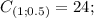 C_{(1;0.5)}=24;