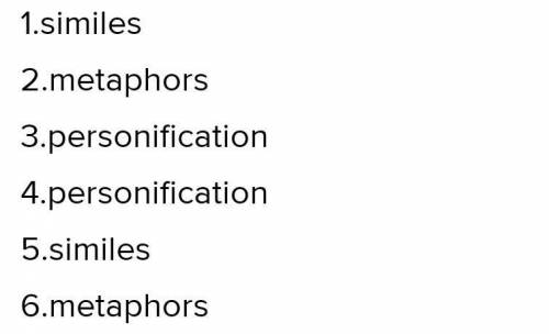 Read the theory. Find two examples of simile, two of metaphor and one of personification in the extr