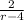 \frac{2}{r-4\\}