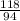 \frac{118}{94}