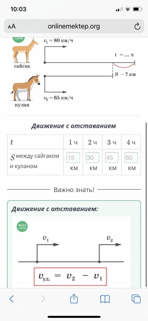 Заполни таблицу по схеме задачи. ￼Движение вдогонкут = 1 чт = 2 чт = 3 чт = 4 чS при сближениикм/чкм