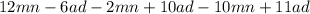 12mn - 6ad - 2mn + 10ad - 10mn + 11ad