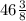 46\frac{3}{8}