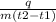 \frac{q}{m(t2-t1)}