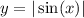 y = |\sin(x)|