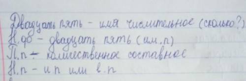 Морфологическое характеристика числительного двадцать пять?? Очень нужно