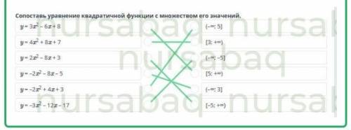 Квадратичная функция вида y=ax²+bx+c при a≠0 , ее график и свойства. Урок 2 Сопоставь уравнение квад