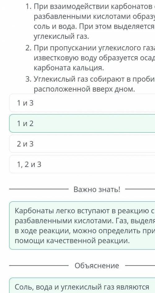 Реакции разбавленных кислот с карбонатами. Практическая работа № 3 «Взаимодействие карбонатов с разб