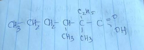 Формула речовини2 етил 2.3 диметилгексанова кислота​