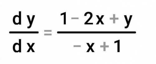 Решите в целых числах уравнение x^2-xy=x-y+1​