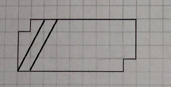 6. Задание 5.2 N 528 На клетчатом поле со стороной клетки 1 см изображена фигура. Изобрази на рисунк