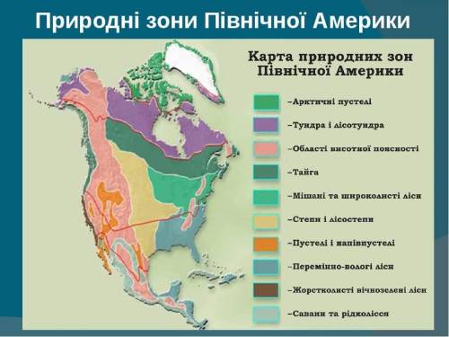 Природні зони північної табличка​