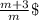 \frac{m+3}{m}\