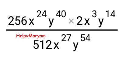 Решить систему уравнений (2х^3у^5)^8*2х^3у^14/(2х^3у^6)^9​