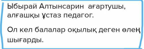 1. Ыбырай Алтынсарин кім? Ол туралы не білесің?​