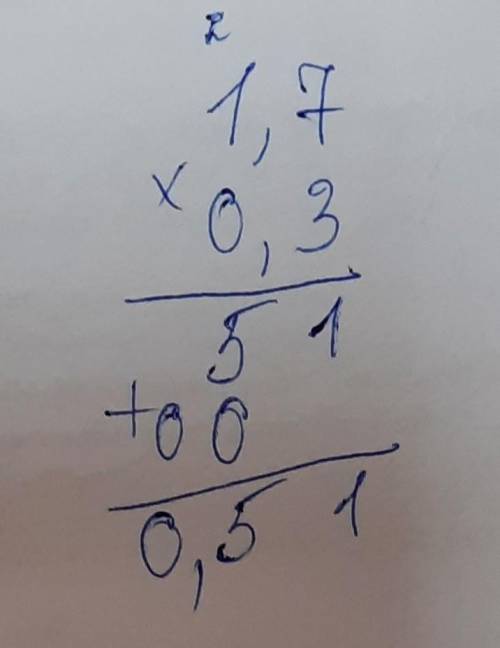 5,6×2,5 0,3×1,5 1,7×0,3 5,81×1;5 2,6×0,24 можете решить столбиком ХЕЛП ​