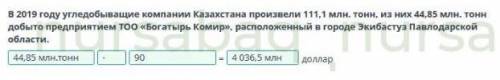 Экономическая и экологическая оценка природных ресурсов В 2019 году угледобыващие компании Казахстан