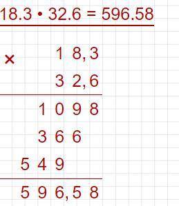 3. Выполните: 7.8 * 4.2 18.3 * 32.6решите сдолбиком ​
