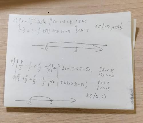 сделать, решить систему неравенств, в виде числового промежутка и изобразить на координатной прямой.