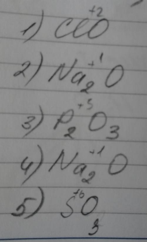 Записать формулой: хлор(2)оксид натрий оксид Фосфор(3)оксид натрий оксид сульфур(6) оксид